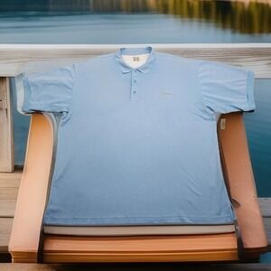 Columbia PFG Mens Polo Shirt Size XL Omni-Shade Short Sleeve Vented Pique Knit